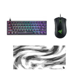 באנדל גיימרס: GK61 + Razer Deathadder + פד