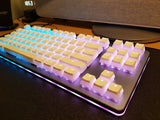 Pudding keycaps white