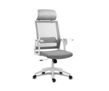 כיסא משרדי ארגונומי בצבע לבן