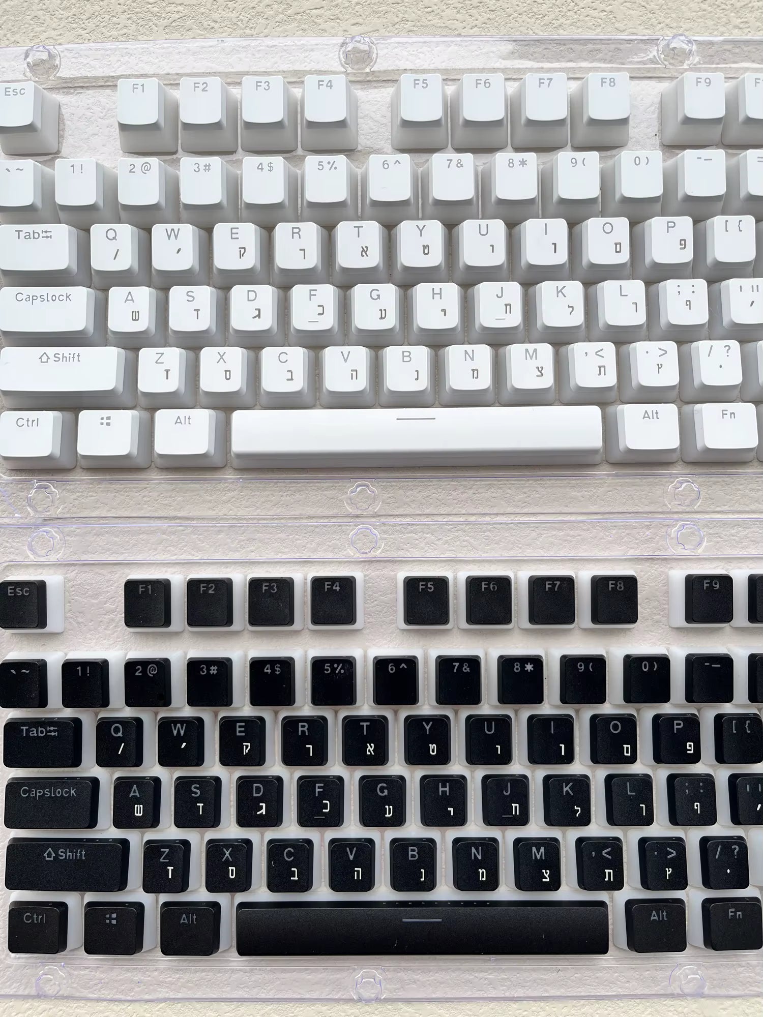 Pudding Keycaps עם עברית