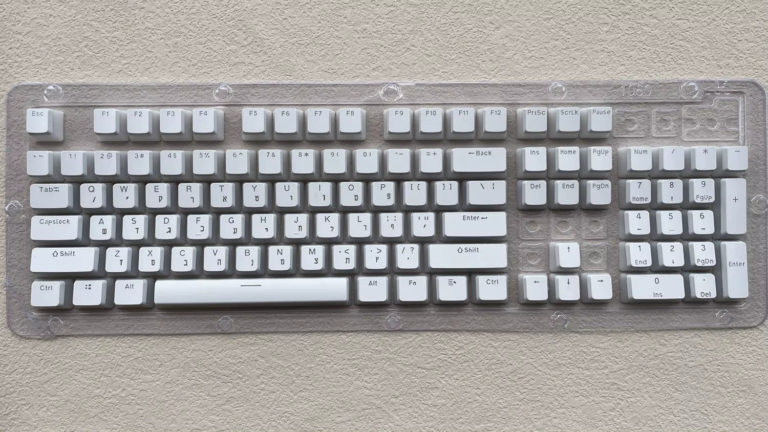 Pudding Keycaps עם עברית