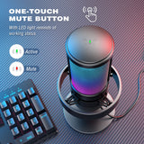 FIFINE A8 RGB מיקרופון גיימינג