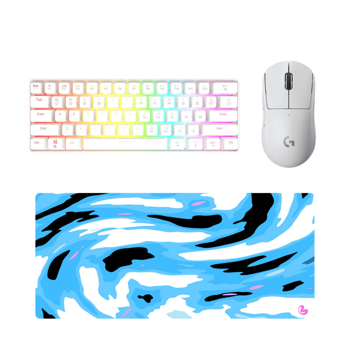 באנדל גיימינג פרימיום: GK61 + Logitech Pro X Superlight