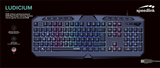מקלדת גיימינג חוטית Ludicium Pro RGB