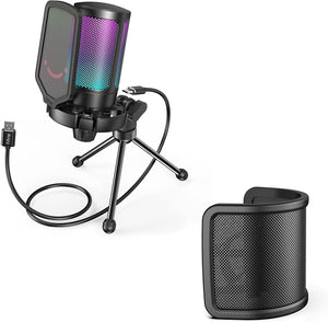 Fifine Ampligame RGB מיקרופון גיימינג