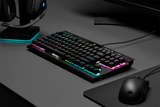 מקלדת גיימינג מכנית קומפקטית CORSAIR K70 TKL MX RED