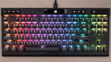 מקלדת גיימינג מכנית קומפקטית CORSAIR K70 TKL MX RED