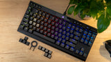 מקלדת גיימינג מכנית קומפקטית CORSAIR K70 TKL MX RED